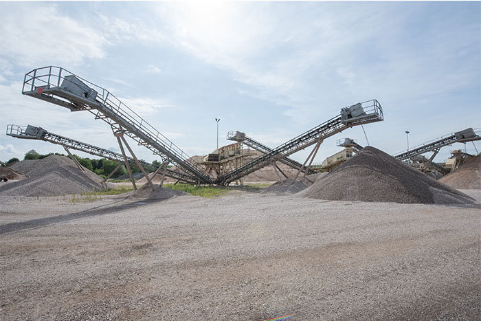 Stockage des matériaux TRM